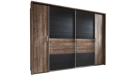 Stylefy Maria Armoire a portes coulissantes Chene Noir - Stylefy