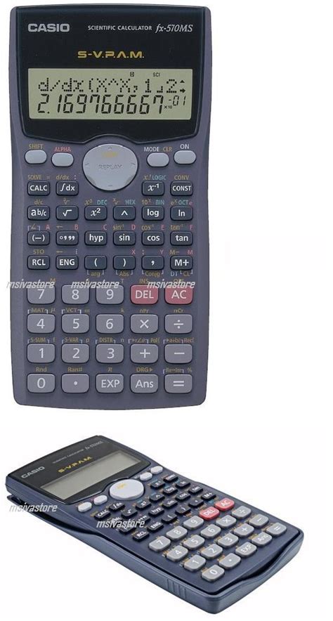 official casio scientific & graphing calculator website basic functions for high schools and universities. Casio FX-570MS 2-Line Display Scient (end 3/26/2021 5:19 PM)
