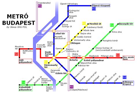 Para facilitar a sua orientação na cidade, ao imprimir o mapa poderá observar que os números dos ícones no mapa coincidem com os números. mapa metro Budapeste | naPlaca