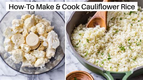 How To Make Cauliflower Rice 3 Ways Youtube