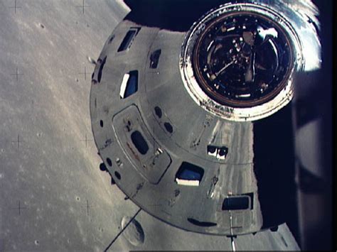 Apollo 17 Command Service Modules Photographed From Lunar Module In Orbit