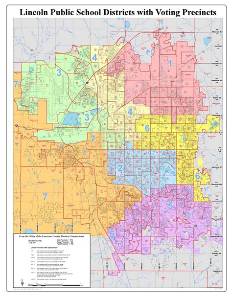 Lancaster County Nebraska School District Map