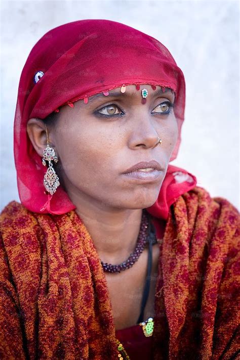 Portrait Of A Very Beautiful Woman From The Rajasthani Bhopa Tribe India Letsch Focus Very