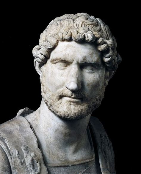 Bust Of The Emperor Hadrian 2ndcentury Bce Roman Marble