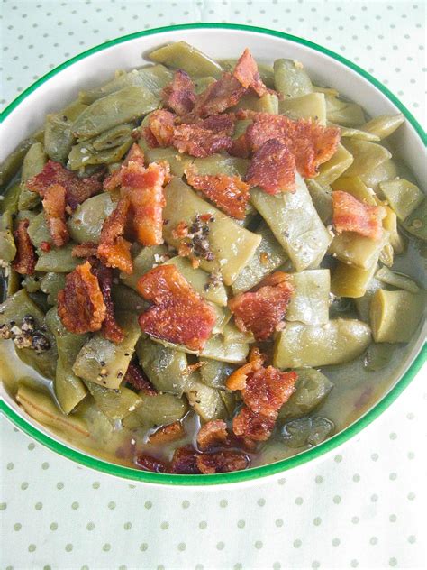 Cooking With K Seasoned Flat Italian Green Beans Southern Style