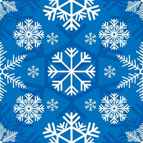 Seamless Snowflakes Pattern 14313393 Vector Art At Vecteezy