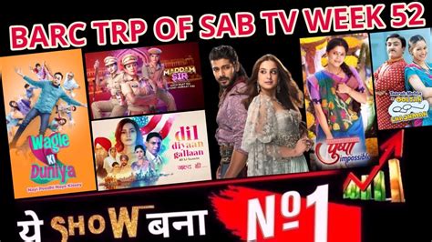 Sab Tv Week 52 2022 Trp Sony Sab Week 52 Main Trp Sab Tv Shows