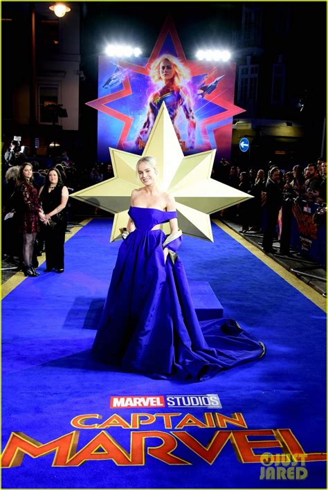 Photo Brie Larson Jude Law Gemma Chan Celebrate Captain Marvel