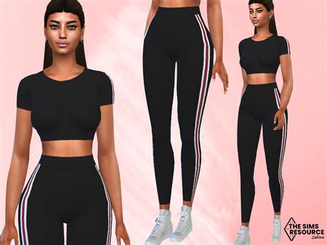 Athletic And Casual Fullbody Outfit By Saliwa At Tsr Sims 4 Updates