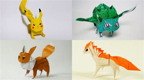 The Best Origami Pokemon All Pokemon Models By Henry Phạm Youtube