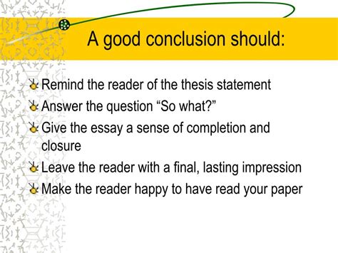 How Do You Write A Conclusion For A Presentation