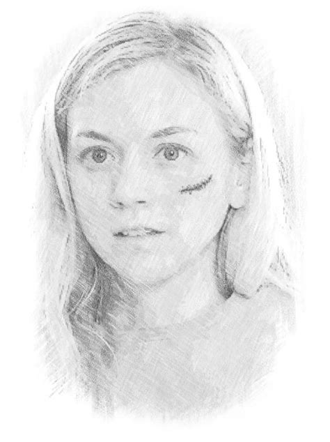 Emily Kinney Beth Greene From The Walking Dead Pencil Drawing Pencil