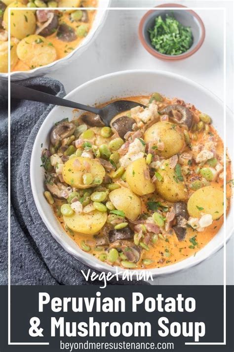 Mix well, then pour the tamari & red wine into the wok as well. Peruvian Potato and Mushroom Soup | Vegetarian soup ...