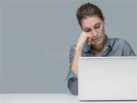 Tired Woman Sleeping In The Office Stock Photo Image Of Restless