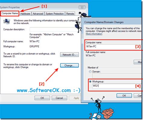 How To Change Computer Name And Workgroup Name Settings In Windows 7