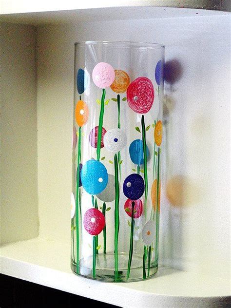 Colorful And Washable Painted Vase Vase Crafts Flower Vase Crafts Spring Vases