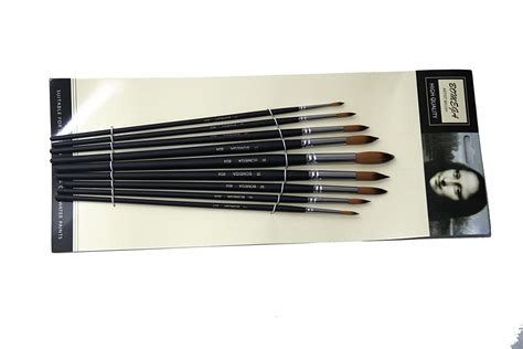 Bomega Round Artist Paint Brush Set Of 9 Office Products
