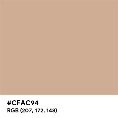 Pastel Cinnamon Color Hex Code Is Cfac94