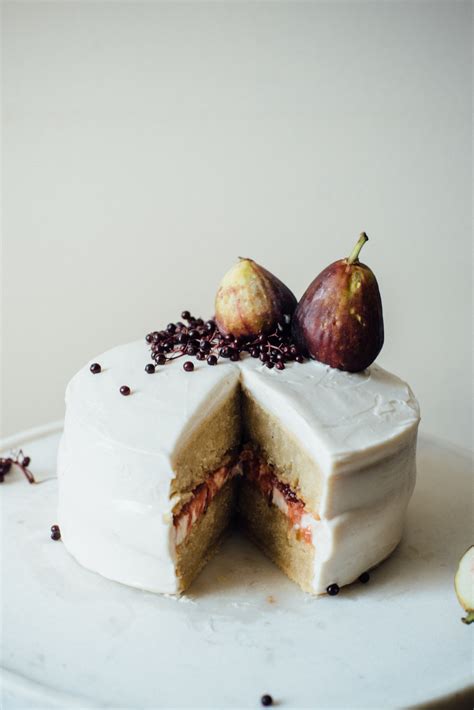 Style And Create Hazelnut Layer Cake With Fig Compote Cream Cheese