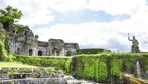 The Famous Gardens Of Villa D Este Near Rome Italy Stock Photo
