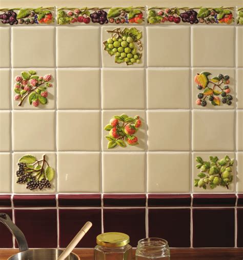 Small House Modern Kitchen Wall Tiles Fruit Design Kitchen Patterns