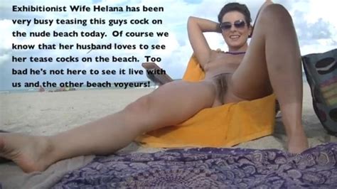 Exhibitionist Wife Helena Price Nude Beach Tease Husband Films Voyeur Pov Porno Video
