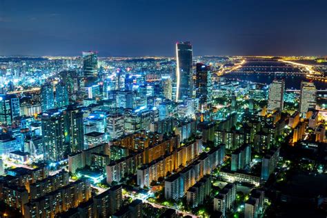 Seoul Korea Skyline Night