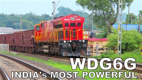 Ge Wdg6g Exclusive Video Of Most Powerful Indian Diesel Locomotive