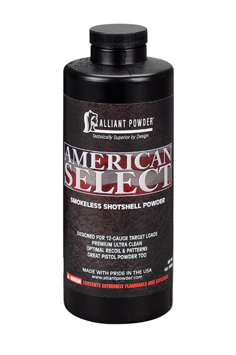 Alliant American Select Smokeless Shotshell Powder 1lb Vanguard Reloading