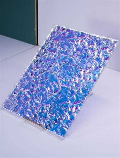 Iridescent Acrylic Sheet Holographic Rainbow Textured Plexiglass