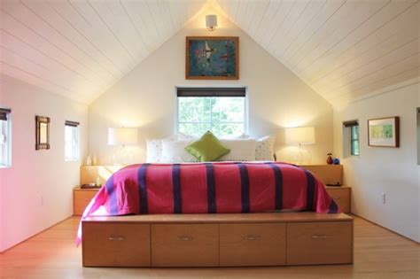 Comparing the attic to basement like what we. 26 Brilliant Bedroom Designs Ideas with Sloped Ceiling