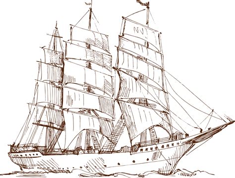 Clipper Ship Coloring Pages