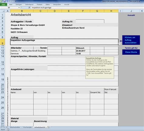 Microsoft excel is considered the industry standard piece of software in data analysis. Arbeitsbericht Vorlage Excel Neu Mitarbeiter ...
