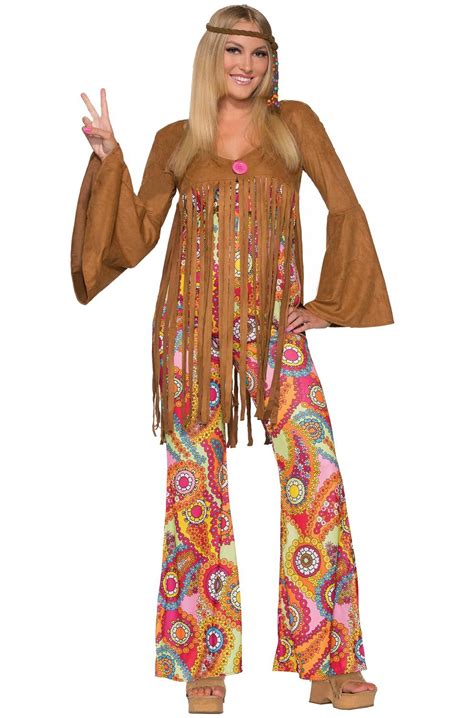 Groovy Sweetie Adult Costume Ml Hippie Style Mode Hippie Bohemian