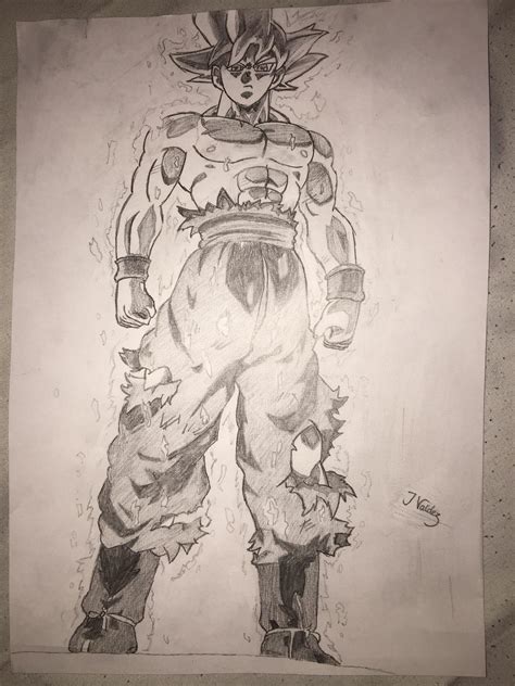 My Little Brother Sketched Mui Goku Dbz