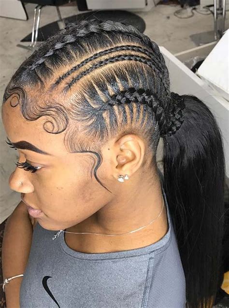 20 Braids Into A Ponytail With Weave Fashionblog