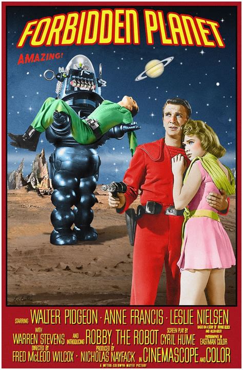 Forbidden Planet Posters By Robert Bertie Classic Sci Fi Movies Old Sci Fi Movies Science