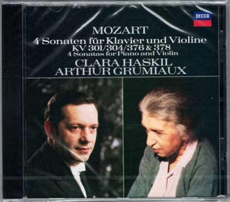 Arthur Grumiaux And Clara Haskil Mozart Violin Sonata K301 304 376 378