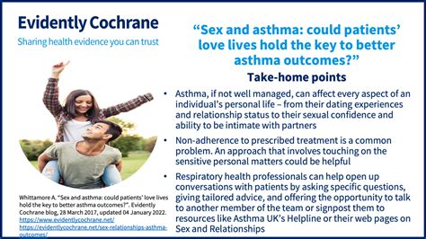 Sex And Asthma Could Patients’ Love Lives Hold The Key To Better Asthma Outcomes Evidently