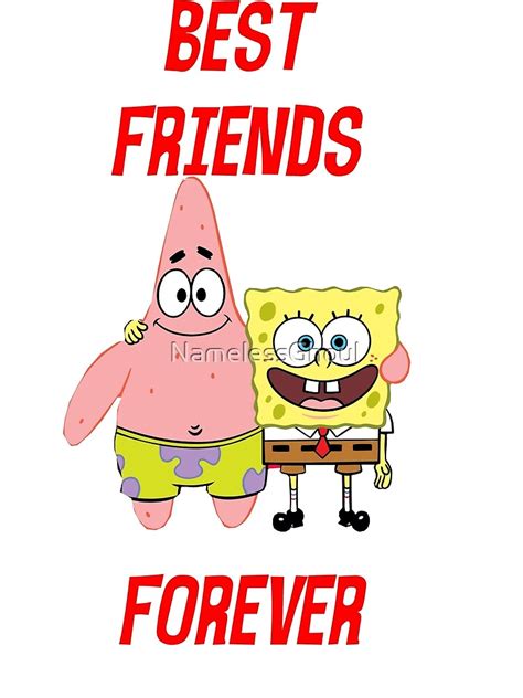 Patrick And Spongebob Best Friends Forever Canvas Print By
