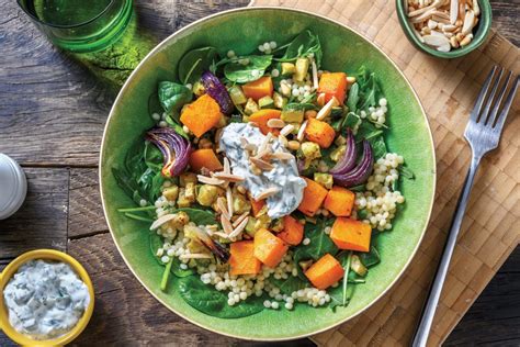 Couscous salad recipes couscous salat israeli couscous salad couscous salad dressing pearl couscous recipes mediterranean couscous salad with a delicious salad dressing made with maple syrup, lime juice, balsamic vinegar, and olive oil. Roasted Pumpkin & Pearl Couscous Salad Recipe | HelloFresh