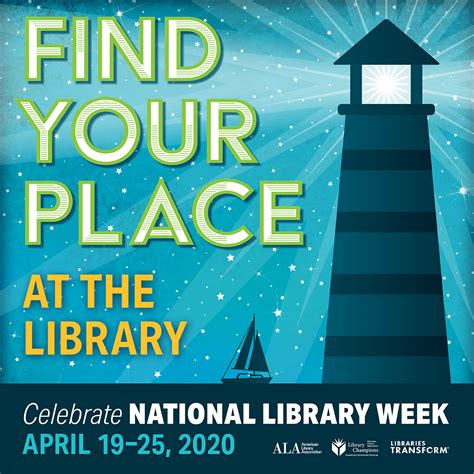 National Library Week Find Your Place At The Library Turning The Pages