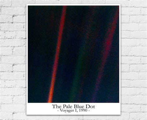 The Pale Blue Dot Poster Pale Blue Dot Print Astronomy Poster Science
