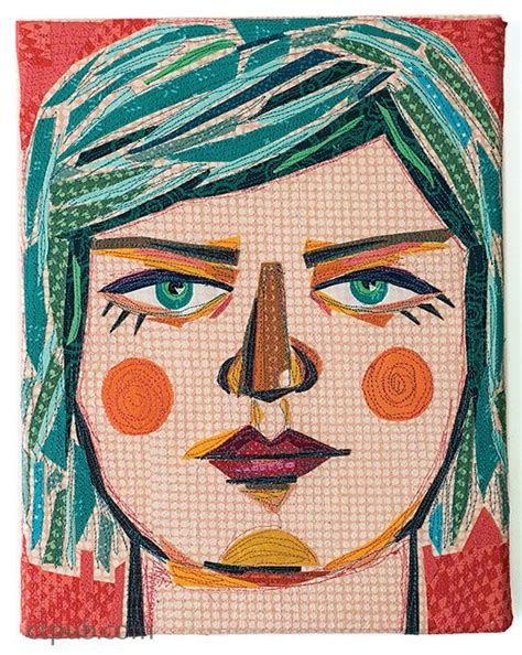 Excerpt From Making Faces In Fabric Textile Wall Art Art Quilts Art