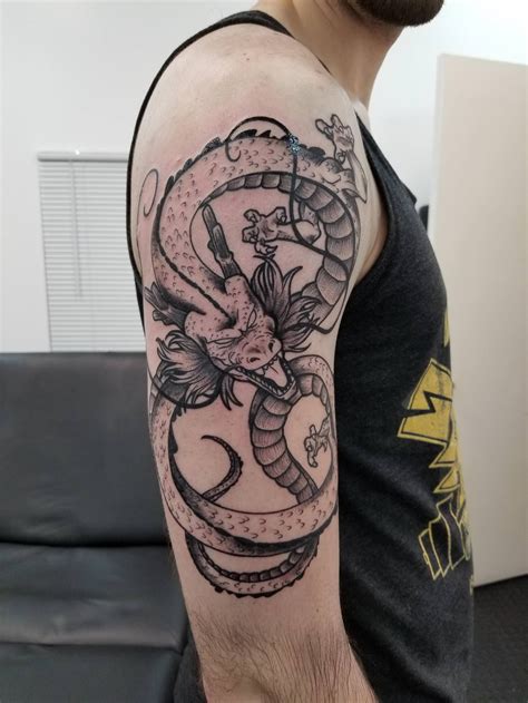 Shenron Tattoo Dragon Hand Tattoo Dragon Sleeve Tattoos Dbz Tattoo
