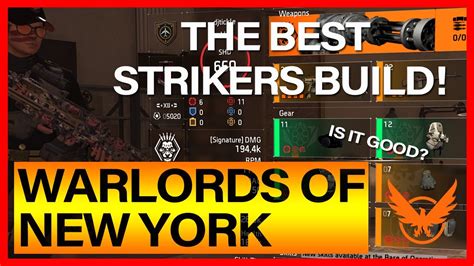 Best Strikers Build In The Game Is It Good The Division Youtube