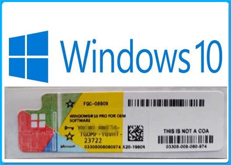 Clé De Produit Doem De Logicielwindows 10 De Microsoft Windows 10 En
