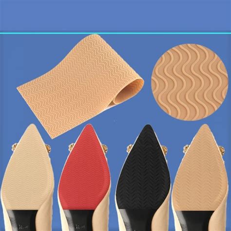 2pcs Shoe Sole Protector Anti Slip Replacement Rubber Soles Outsoles For Shoes Repair Mat High