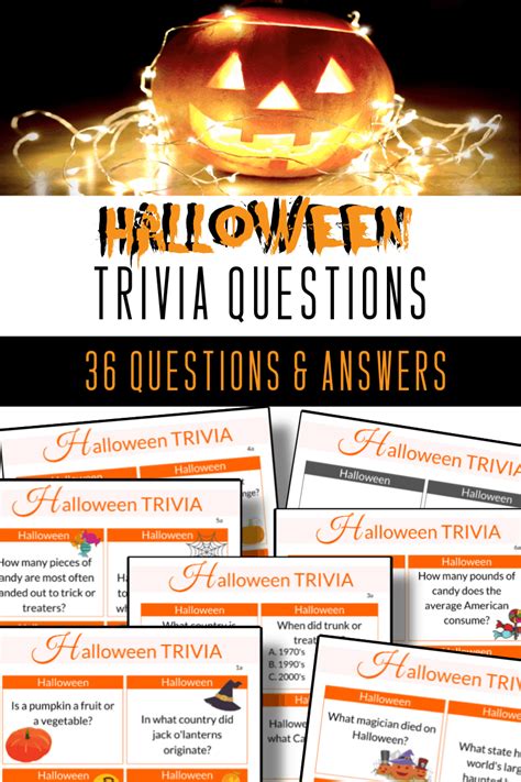 Halloween Trivia Questions Organized 31