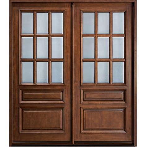 The created opening in the wall is a doorway or portal. Glass Panel Double Door Hpd170 - Glass Panel Doors - Al ...